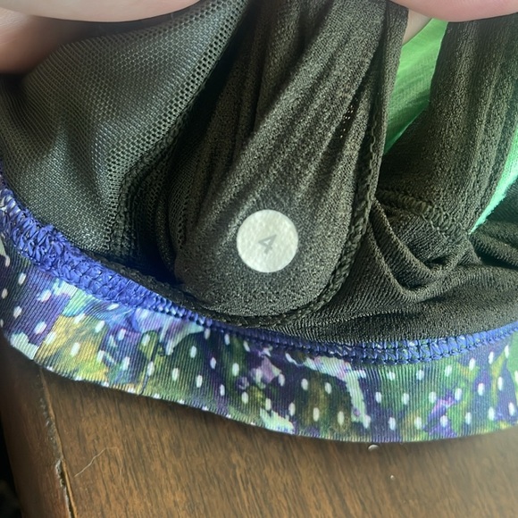 Lululemon Wild Tank Pistachio green Floral Sport White Multi Workout Athletic 4 - Picture 14 of 14